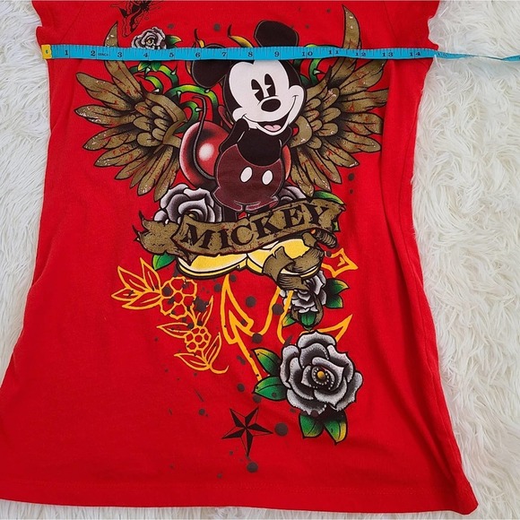 Disney Mickey Mouse Y2K Style Graphic T-Shirt SZ M - Picture 6 of 9